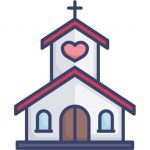 A white church with a red roof and heart on top. Our Annulment Philippines series discusses how to end a Philippine marriage.