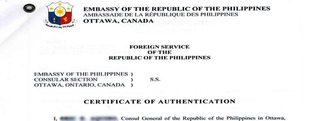 A Certficate of Authentication for Non-Apostille Countries.