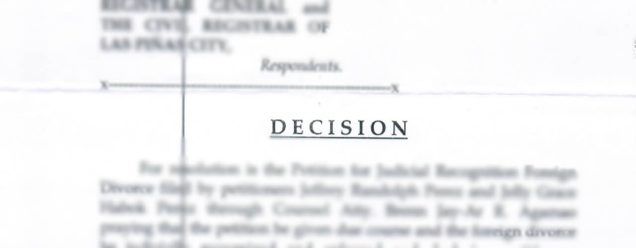 A copy of a decision to a Small Claims Proceedings Philippines case.