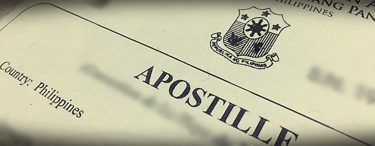 A picture of an Apostille Transcript of Records.