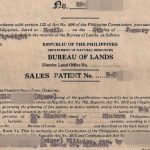 Miscellaneous Sales Patent Philippines (Land Patent under RA 730)