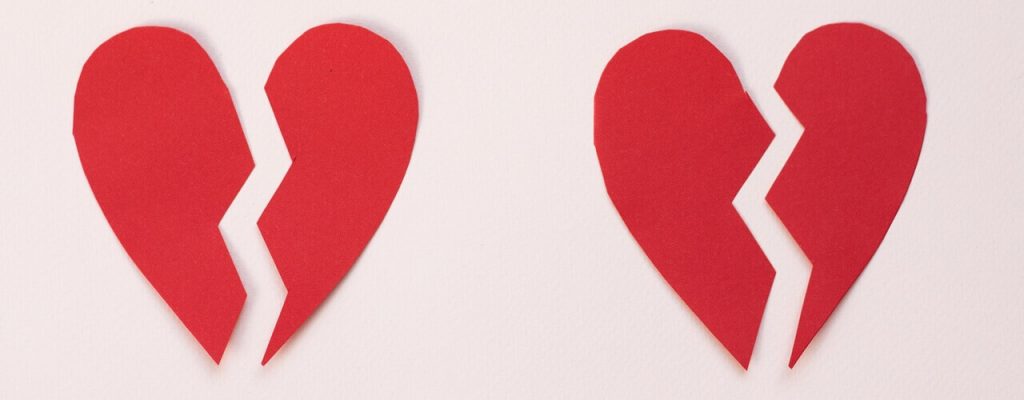 A couple broken heart symbolizing Annulment