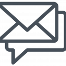A email line drawing icon. Email us for Information on Divorce Philippines.
